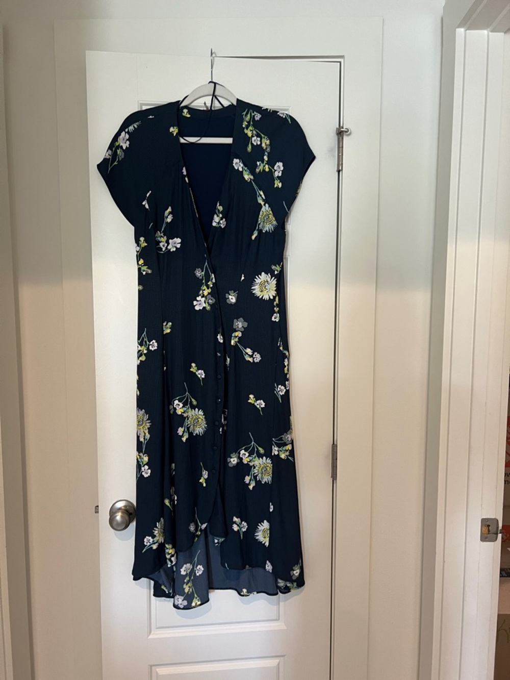 free people Women's Navy Floral midi Dress